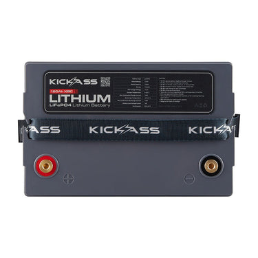 KickAss ProductsKickAss 12V 120Ah Lithium Compact Deep Cycle Battery LiFePO4KA12120XBC-LION