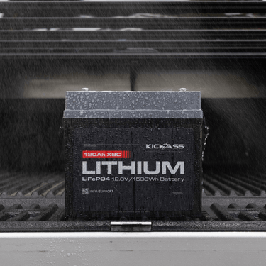 KickAss ProductsKickAss 12V 120Ah Lithium Compact Deep Cycle Battery LiFePO4KA12120XBC-LION