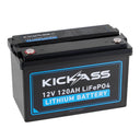 KickAss ProductsKickAss 12V 120Ah Lithium Essentials Dual Battery Kit with 25A DCDC Charger, Wiring Kit and Maxi Fuse HolderKADBKIT120XBLION