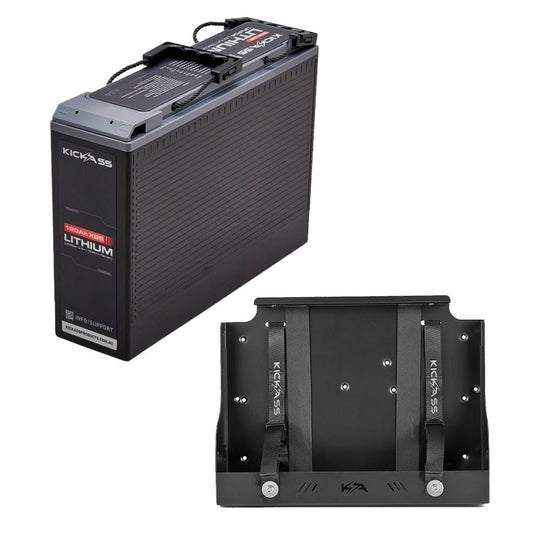 KickAss ProductsKickAss 12V 120Ah Lithium Slimline Battery + Tray BundleKA-12120SLIMXB-LION-TRAY