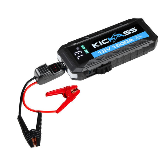 KickAss ProductsKickAss 12V, 1500A Portable Car Jump Starter with Power Bank - 3000A PeakKAJUMPSTRTR
