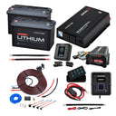 KickAss ProductsKickAss 12V 160Ah Complete Dual Battery Kit with 2200W Inverter-Charger, DCDC Charger & Wiring - 320Ah Total CapacityKA-PSWICHG2200-LIT160-DCDC40A