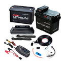 KickAss ProductsKickAss 12V 160Ah Lithium Complete Dual Battery Kit with DCDC Charger, Wiring Kit & TrayKA-12VLIT-DCDC-WIRING-160AH