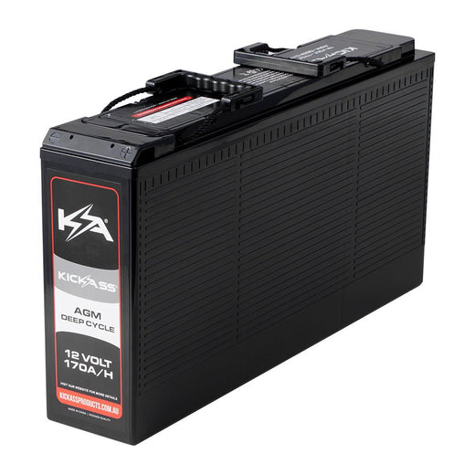KickAss 12V 170Ah AGM Slimline Deep Cycle Battery