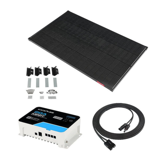 KickAss ProductsKickAss 12V 170W TOPCon+ Solar Panel Bundle with MPPT Controller, Cable & Mounting Kit - 170W Total CapacityKA-170WSOL-MPPT-CBL-MNT