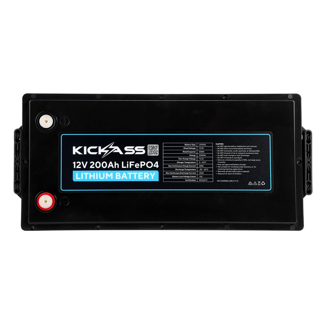 KickAss ProductsKickAss 12V 200Ah Deep Cycle Lithium BatteryKA12200XB - LION