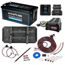 KickAss ProductsKickAss 12V 200Ah Lithium Essentials Dual Battery Kit with 40A DCDC Charger, Shunt, Tray & WiringKA200BASECORELIONDBKIT