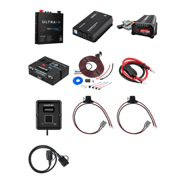 KickAss ProductsKickAss 12V 230Ah Lithium Complete Dual Battery Kit with 2200W Inverter-Charger, DCDC Charger & Control BoxKA-12230SLIMX-COMPLETE-DUAL