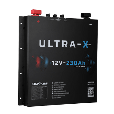 KickAss ProductsKickAss 12V 230Ah Lithium Complete Dual Battery Kit with 2200W Inverter-Charger, DCDC Charger & Control BoxKA-12230SLIMX-COMPLETE-DUAL
