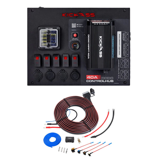 KickAss ProductsKickAss 12V Control Hub Essentials Dual Battery Kit with 40A DCDC Charger & WiringKACTRLHUB40A-ESSKIT