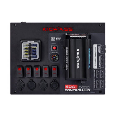 KickAss ProductsKickAss 12V Control Hub / Panel with Smart 40A DCDC Charger + Integrated BluetoothKACTRLHB40DCDCBT