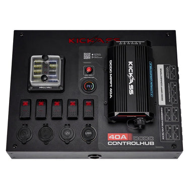 KickAss ProductsKickAss 12V Control Hub / Panel with Smart 40A DCDC Charger + Integrated BluetoothKACTRLHB40DCDCBT