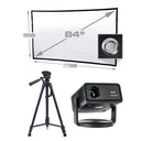 KickAss ProductsKickAss 12V FHD Outdoor Cinema Smart Projector Bundle with 84" Projector Screen and TripodKAODCP-SMART-ELS84-TRIPOD-BUNDLE