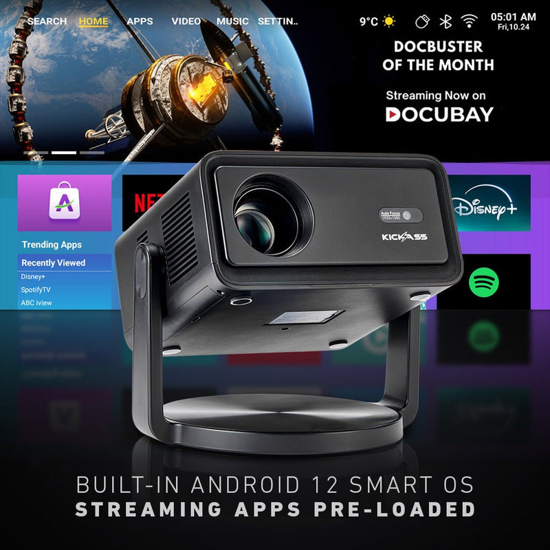 Built-In Android 12 Smart OS – Streaming Apps Pre-Loaded  