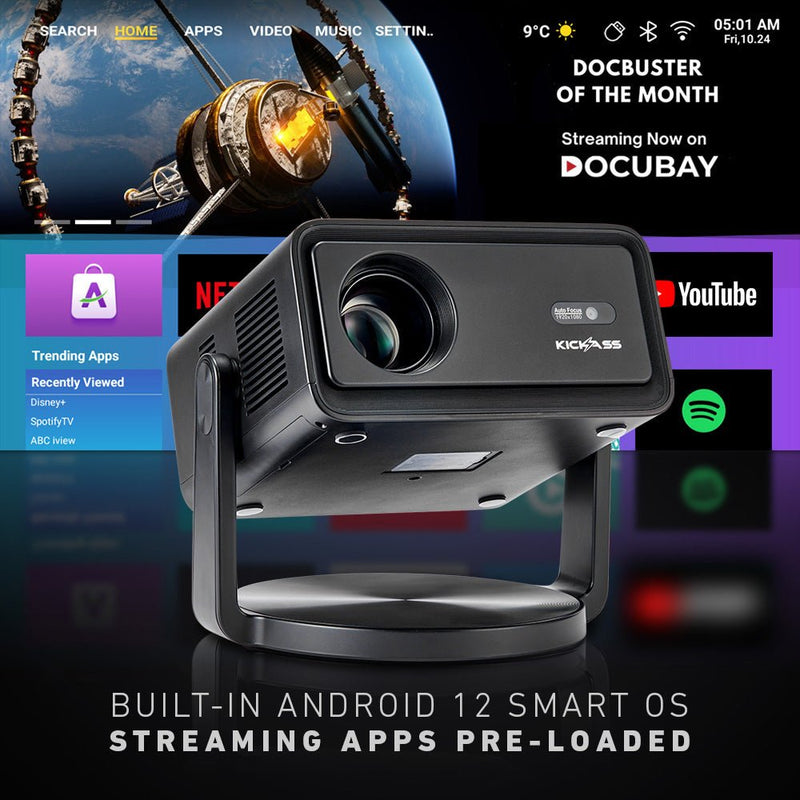 Built-In Android 12 Smart OS – Streaming Apps Pre-Loaded  