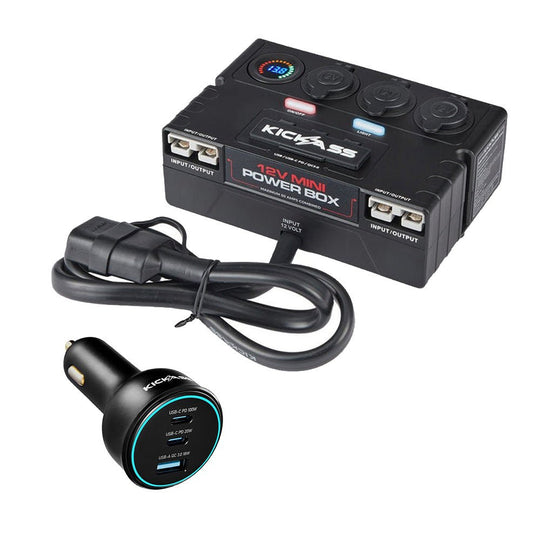 KickAss ProductsKickAss 12V Mini Control Box + 100W Car Charger BundleKAMINIPB-100W-BUNDLE