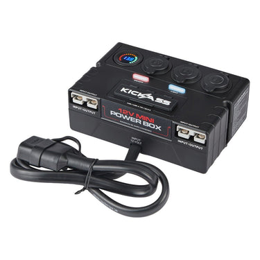 KickAss ProductsKickAss 12V Mini Control Box with 2 x Anderson, 6 x USB & 3 x Cig SocketsKAMINIPB