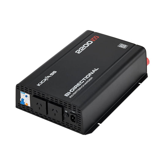 KickAss ProductsKickAss 12V to 230V Pure Sine Wave 2200W Bi-Directional Inverter-Charger + Integrated BluetoothKAPSWICHG2200
