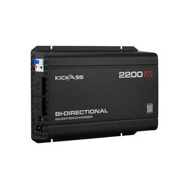 KickAss ProductsKickAss 12V to 230V Pure Sine Wave 2200W Bi-Directional Inverter-Charger + Integrated BluetoothKAPSWICHG2200