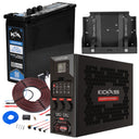 KickAss ProductsKickAss 12V Wireless Canopy Power System Bundle with Smart 120Ah Lithium Slimline Battery & DCDC Wiring KitBUNDLE-KA40A8WSCPSL-KA12120SLIM-LION-KA.
