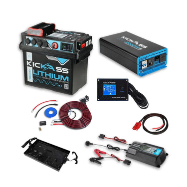 KickAss ProductsKickAss 150Ah Complete Lithium Dual Battery Box KitKA150COMPLIDBBK