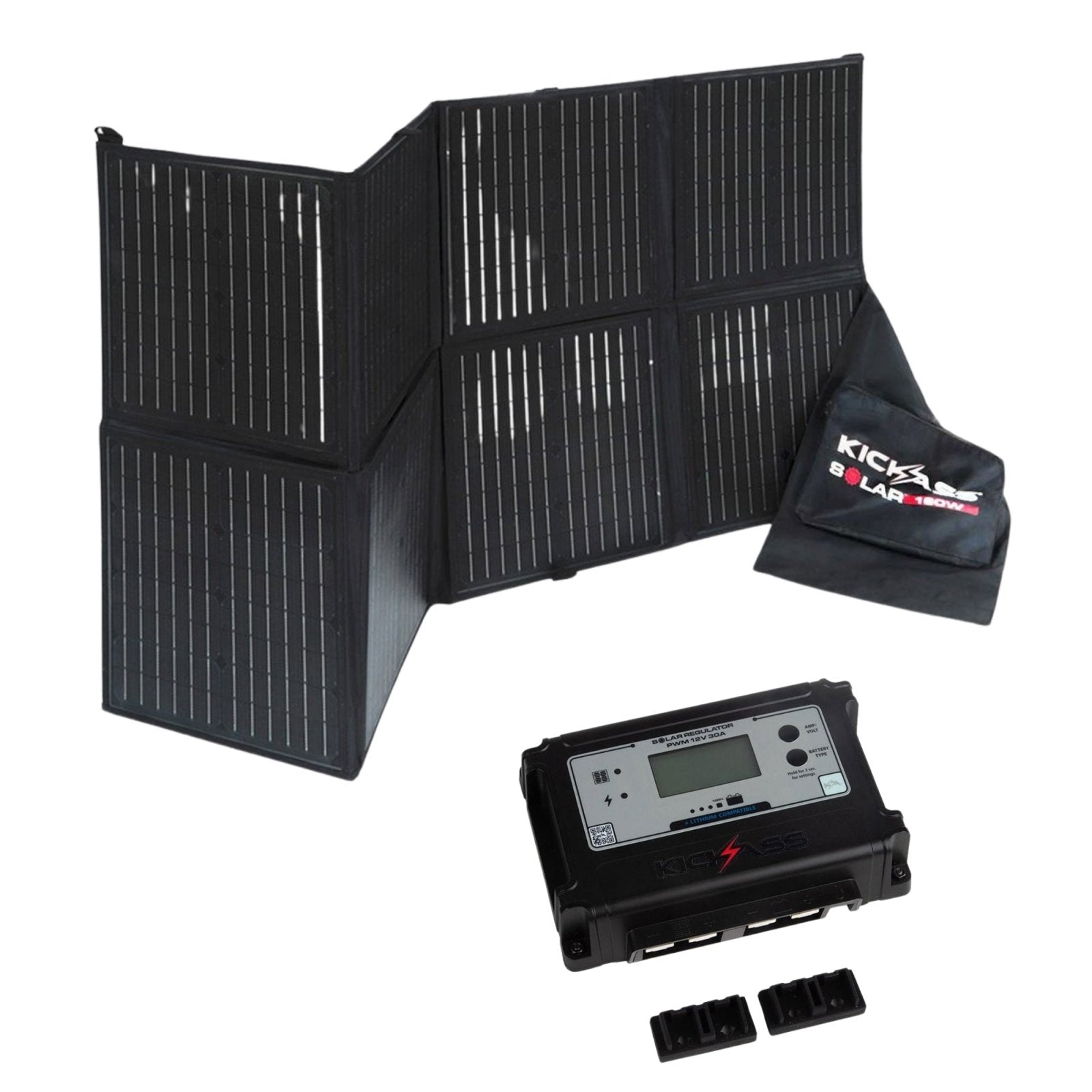 KickAss ProductsKickAss 160W Solar Blanket + 30A PWM Solar Regulator Bundle