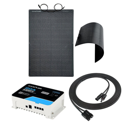 KickAss ProductsKickAss 170W Flexible ETFE Solar Panel Bundle with 20A MPPT Controller & 5m Anderson Extension CableKABUN-FLXSP-MPPT20A