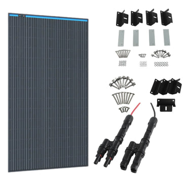 KickAss ProductsKickAss 170W Solar Panel with Bracket & 2 - in - 1 Connector BundleKA170SOLARMOUNT2INCONN