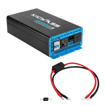 KickAss ProductsKickAss 2000W Pure Sine Wave Inverter + Premium Wiring Kit BundleKAINV2000WPREM01