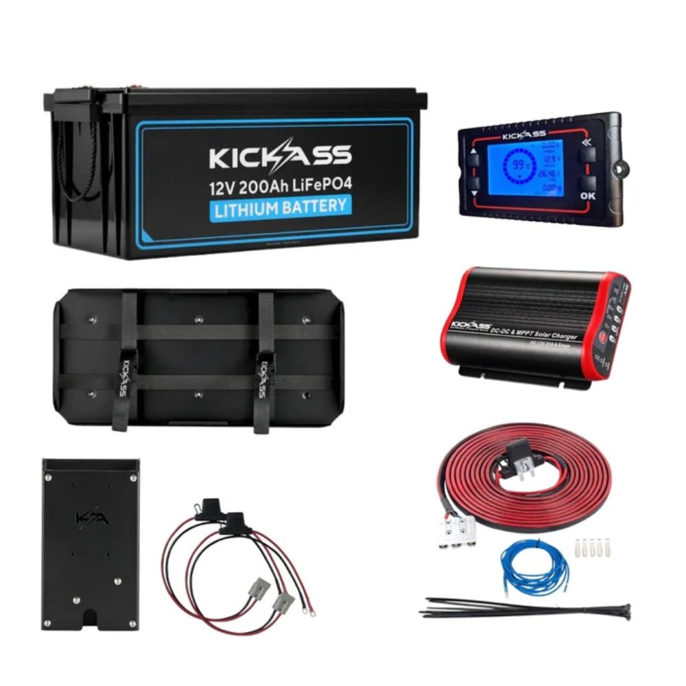 KickAss ProductsKickAss 200Ah Base Essential Lithium Dual Battery KitKA200BASEESSLIONDBKIT