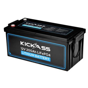 KickAss ProductsKickAss 200Ah Lithium Complete Dual Battery Kit with 40A DCDC Charger, Wiring Kit and TrayKABUNDLE01