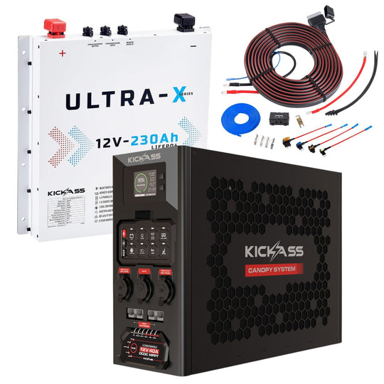 KickAss ProductsKickAss 230Ah Slimline Lithium Premium Dual Battery Kit with Wireless Canopy System & Wiring KitBUNDLE-KA12230SLIMX-KA40A8WSCPSL-KAHDDB.