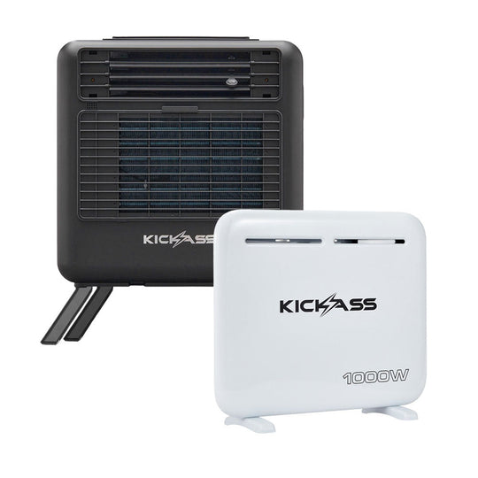 KickAss ProductsKickAss 240V Portable Air Conditioner + 1000W Electric Panel Heater BundleBUNDLE-KAPAC400-KAHEATPAN1000W-A7F2P1