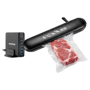 KickAss ProductsKickAss 240W GaN USB - C Charger + Rechargeable Vacuum Sealer BundleKABUNDLE-FC240W-VS