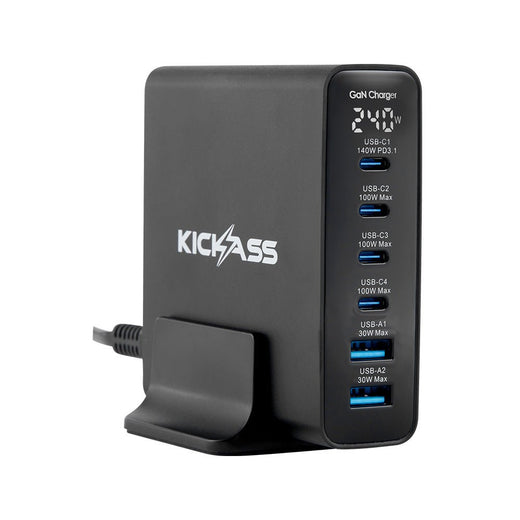 KickAss 240W GaN USB-C PD Fast Charger