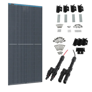 KickAss ProductsKickAss 250W Solar Panel with Bracket & 2 - in - 1 Connector BundleKA250SOLARMOUNT2INCONN