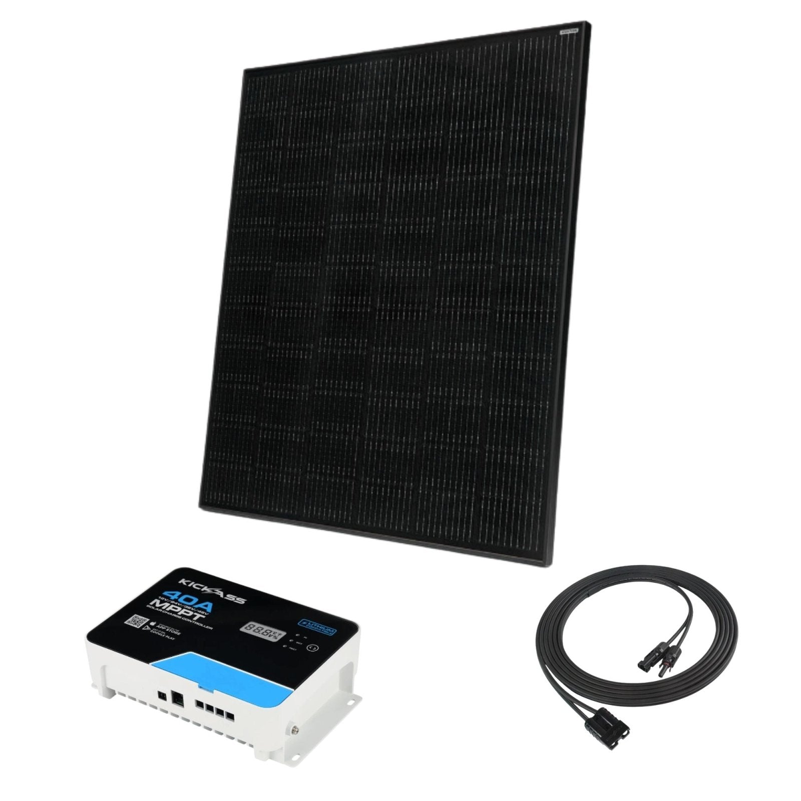 KickAss ProductsKickass 280W Ultra Slim Fixed Glass Solar Panel + 40A MPPT Solar Charge Controller BundleKAUSSP280 - MPPT40A - BUNDLE