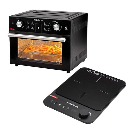 KickAss ProductsKickAss 30 Litre Air Fryer Oven + Portable 2000W Induction BundleKA-30L-AIRFRYER-IND2000W