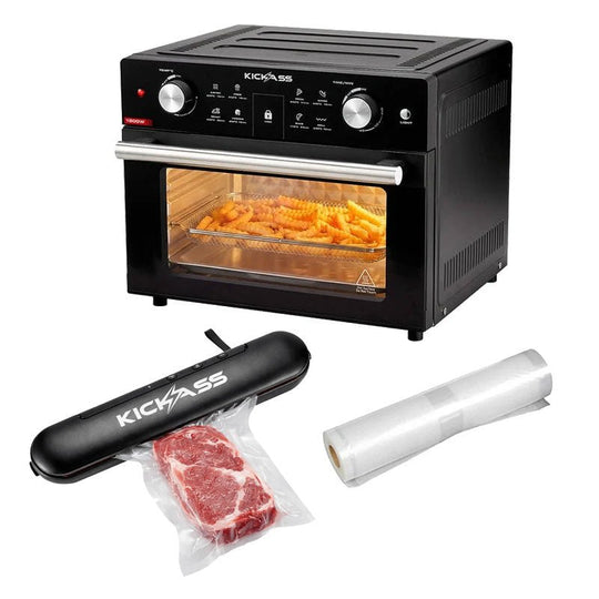 KickAss ProductsKickAss 30 Litre Air Fryer Oven with Vacuum Sealer & Food Sealer Bags BundleKA-VACSEAL-LION-AIRFRYER-BAGS