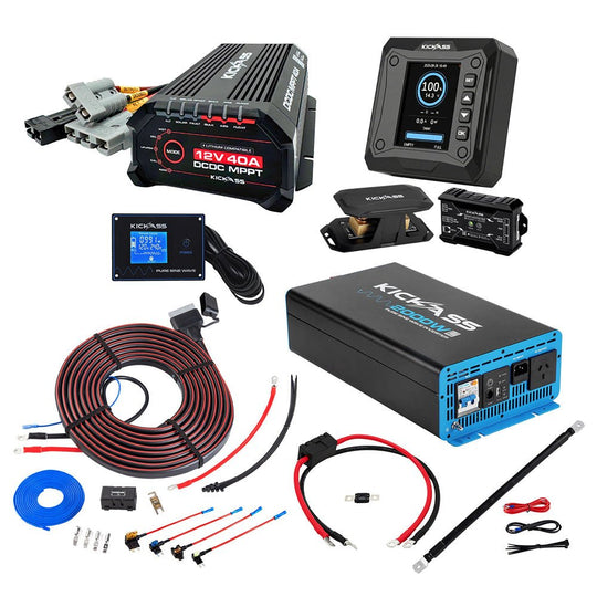 KickAss ProductsKickAss 40A DCDC Complete Dual Battery Kit with 2000W Inverter and Smart ShuntKABDL40ADCDC-2000W