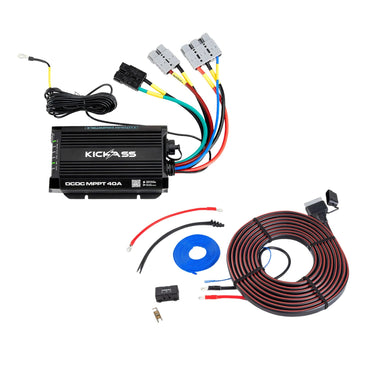 KickAss ProductsKickAss 40A Smart DCDC Charger & 8M Heavy Duty DCDC Wiring KitKADCDC40A - AND - WK