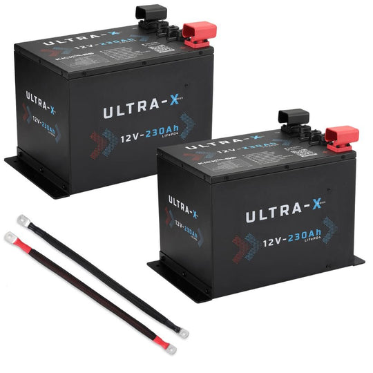 KickAss ProductsKickAss 460Ah Ultra - X Lithium Battery Bundle with Linking CablesKA - ULTRA230 - BUNDLE