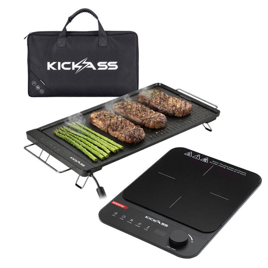 KickAss ProductsKickAss 50CM Portable Electric BBQ + Portable 2000W Single Zone Induction BundleKA-EBBQ1400-INDCOOK2000