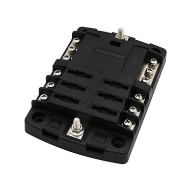 KickAss ProductsKickAss 6 - Circuit Fuse Block with Standard Blade Fuse, Busbar, and CoverKAFUSEB6
