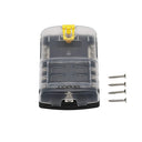 KickAss ProductsKickAss 6 - Circuit Fuse Block with Standard Blade Fuse, Busbar, and CoverKAFUSEB6