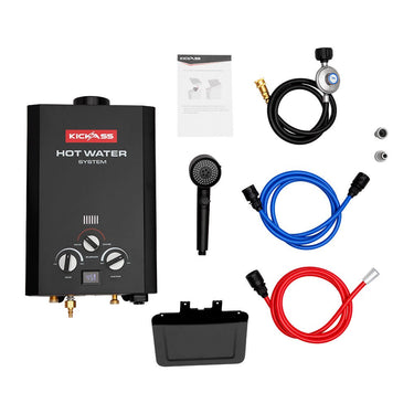 KickAss ProductsKickAss 6L Portable Gas Hot Water System MKII + Quick Connect Gas FittingKAHWSGAS6L-MKII