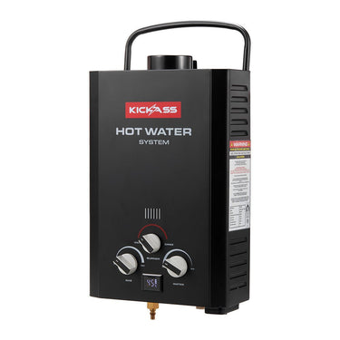 KickAss ProductsKickAss 6L Portable Gas Hot Water System MKII + Quick Connect Gas FittingKAHWSGAS6L-MKII