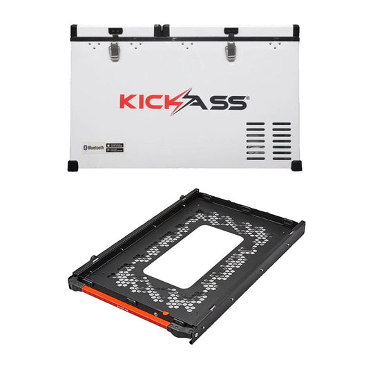 KickAss ProductsKickAss 75L Dual Zone Fridge/Freezer + Large Locking Fridge Slide BundleKA-KAF-75DZ-KAFSLIDE-L