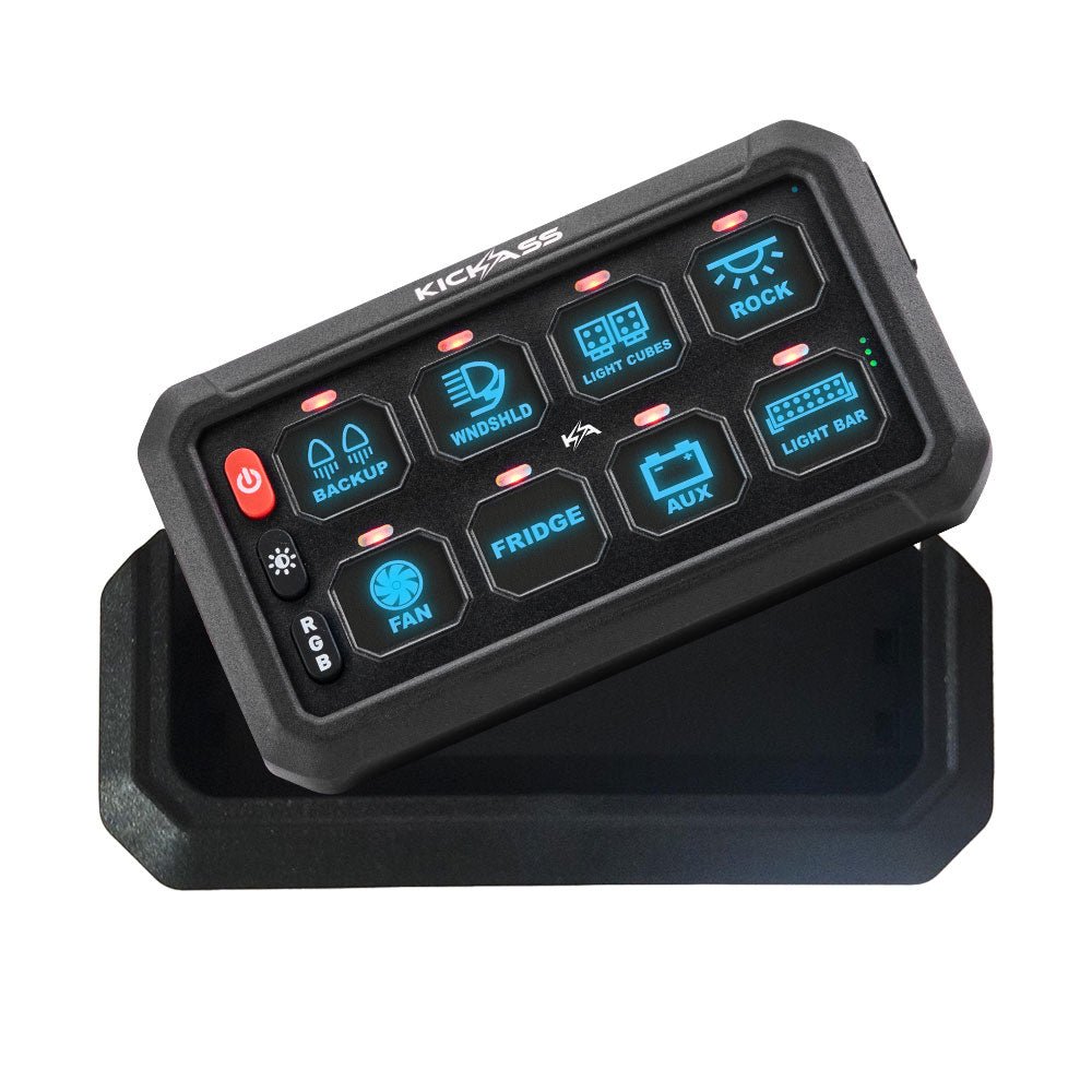 KickAss 12V 8 Gang Wireless Switch Panel MKII - Second Control Panel O ...