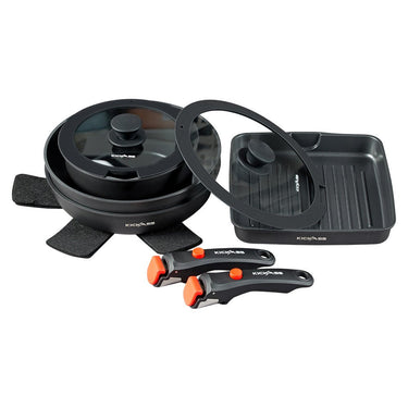 KickAss ProductsKickAss 8-Piece Non-Stick Cast Aluminium Camp Cooking SetKACOOKSET-8P